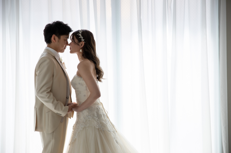 グッとお顔を寄って