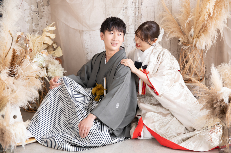 スタジオで快適撮影！和装2着プラン！