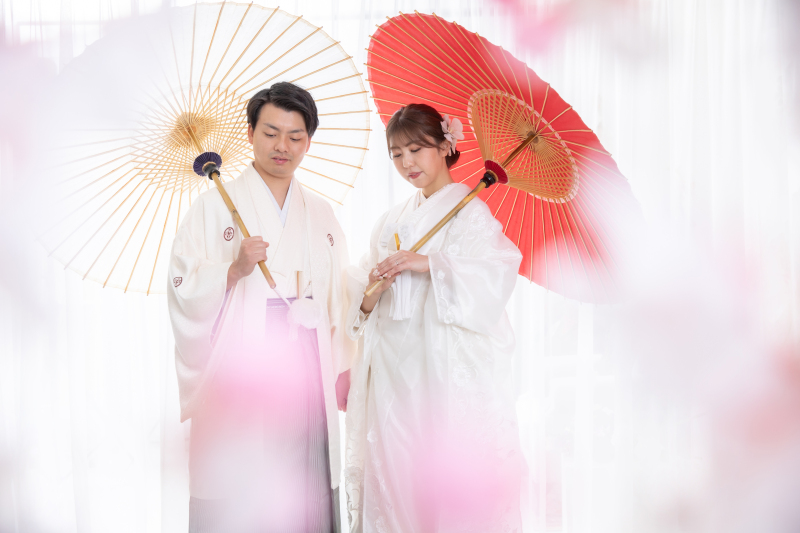 他には無いオーガンジーの白無垢で♪