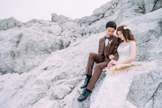 念願の白崎海浜公園でのウェディングフォト