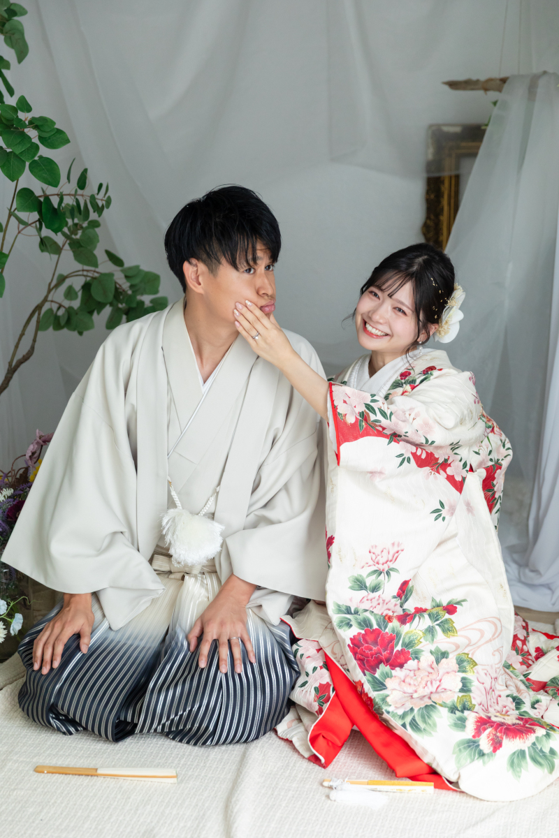 和装でほっこりショット