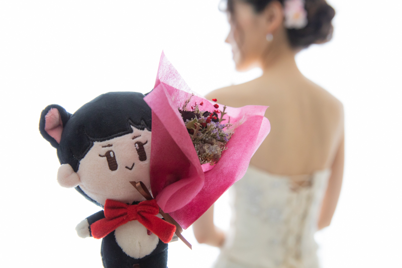 推しと一緒に残すウェディングフォト