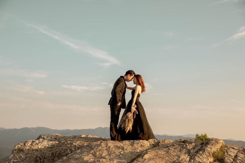 生石高原でフォトジェニックな写真を