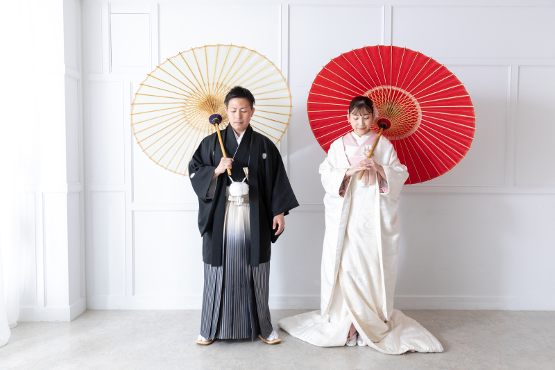 和傘でカッコよく