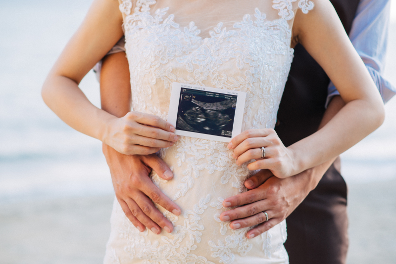 エコー写真と一緒に