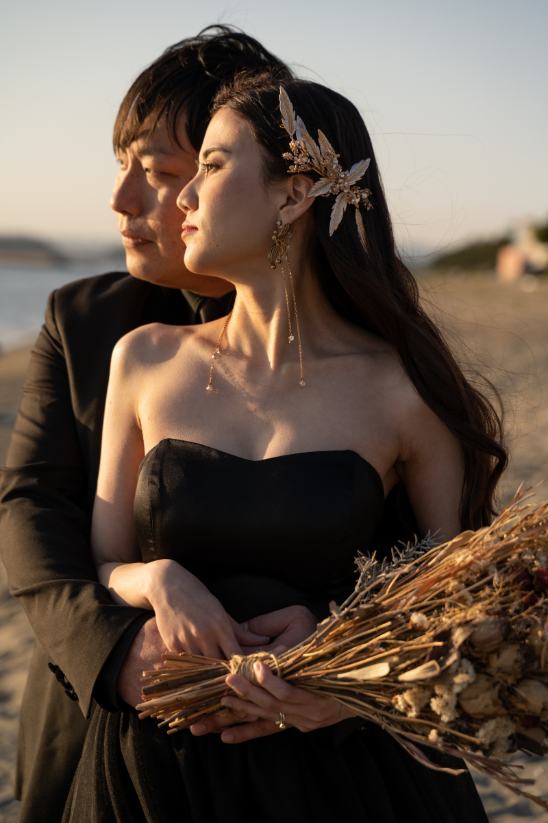 夕日を見つめて