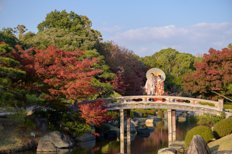 趣のある庭園で
