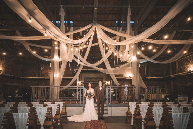 大人ウェディングのクラシックな館で撮影◎