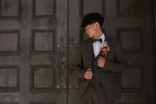 新郎様ヘアセット