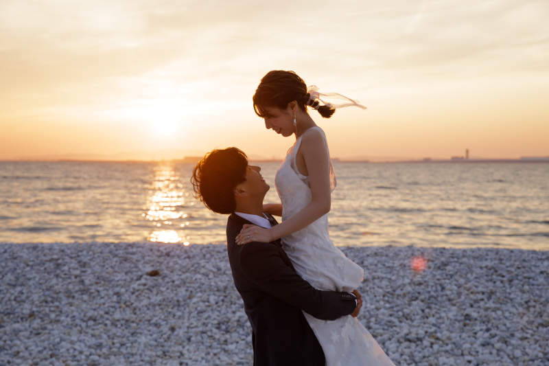 サンセットでの雰囲気のある1枚