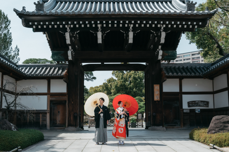 【和装+洋装】異国情緒漂う神戸旧居留地+神戸を代表する日本庭園で撮影できる♪支度部屋、スタッフ交通費込み
