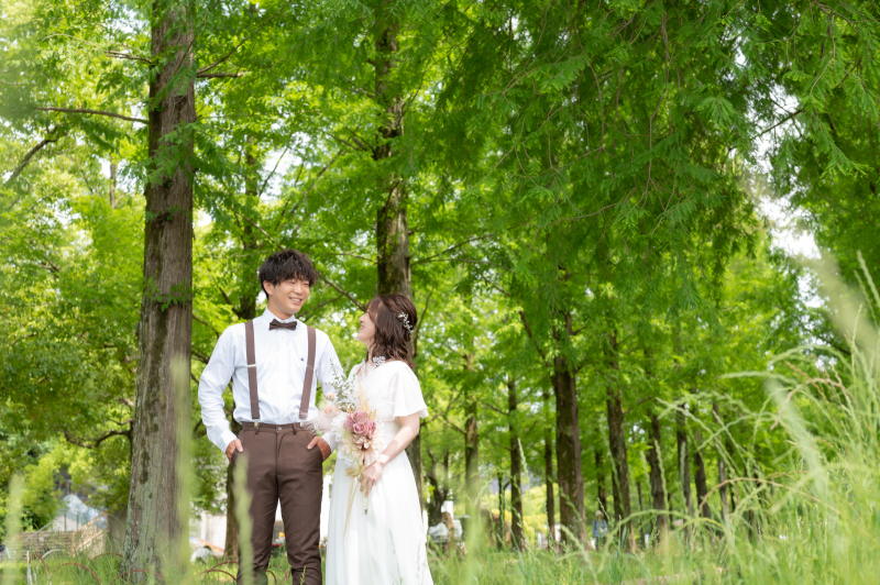 ドレス1点☆選べるロケーションプラン!長居公園、鶴見緑地公園、中之島、浜寺公園から選べる130,000円☆