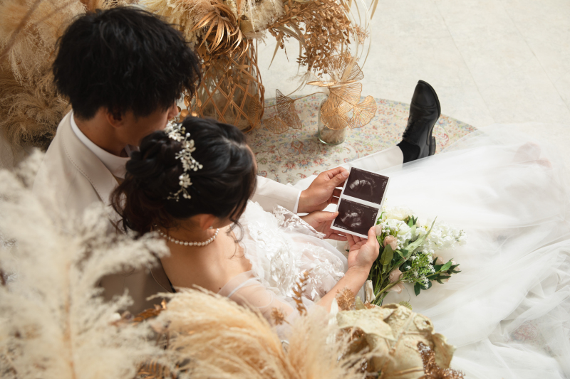 洋装1点スタジオ撮影プラン♪全データ付き マタニティドレスプラン49,500円