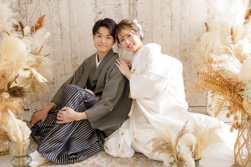 コスパ◎お手軽に写真を残したい方におすすめ☆【10組限定!】ドレスも着物も着れる和洋2着スタジオプラン!70,000円