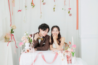 ドレスも着物も両方着れる☆選べる2シチュエーション！新しいスタジオでおしゃれな写真を提案！