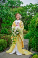 現代風オーガンジーの色打掛