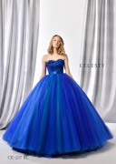 ブルー　ベルラインドレス