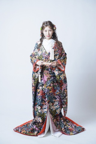 色打掛　ブラック