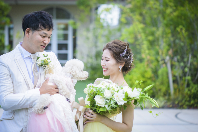 ワンちゃんと一緒に笑顔溢れる撮影♪