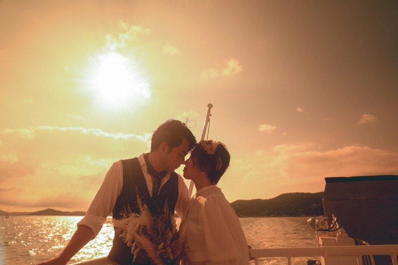 ムードたっぷりサンセットフォト