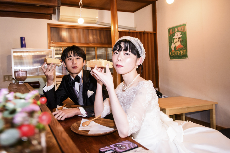 お店の中での1ショット♡