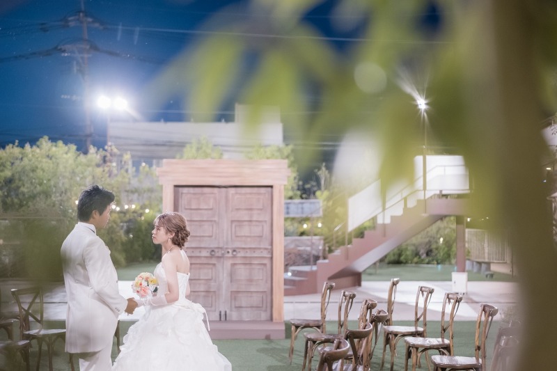 夜のガーデンは大人な雰囲気