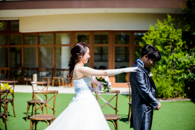 トントンと新郎様の肩を叩いたら…♪