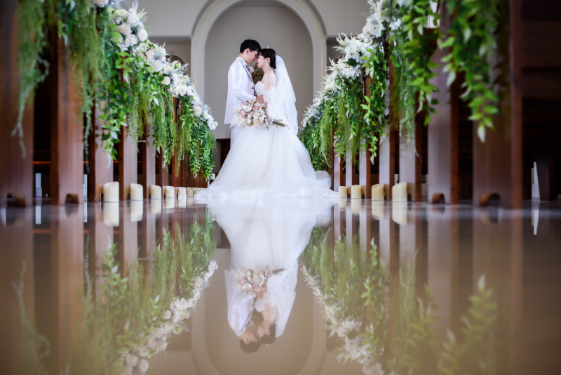 チャペルではドラマティックに