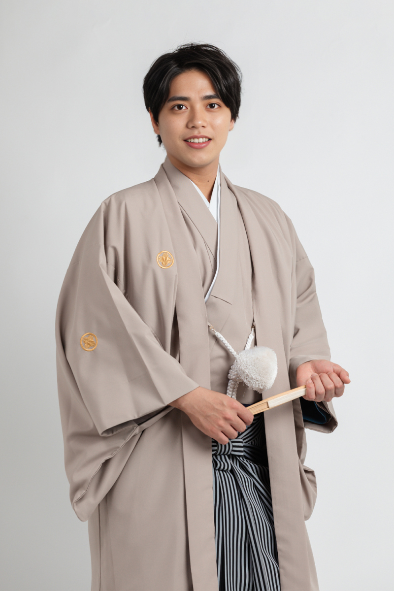 紋付袴(ベージュ)