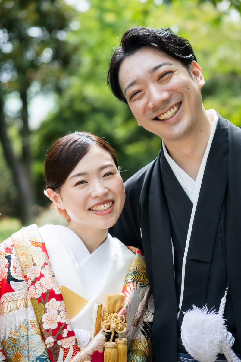 笑顔がいちばん似合う、ふたりらしいフォト。