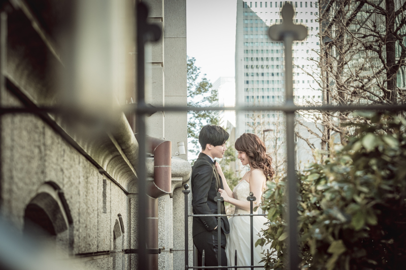 向き合って