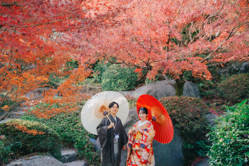 【紅葉シーズン限定｜3ヶ月前予約でお得】和装をたっぷり楽しむロケ撮影