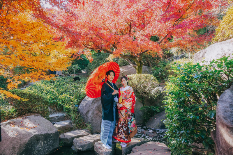 【紅葉シーズン限定｜3ヶ月前予約でお得】和装をたっぷり楽しむロケ撮影