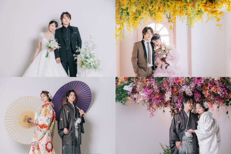 【衣装追加料金なし！！】洋装2点スタ＋和装2点スタジオプラン