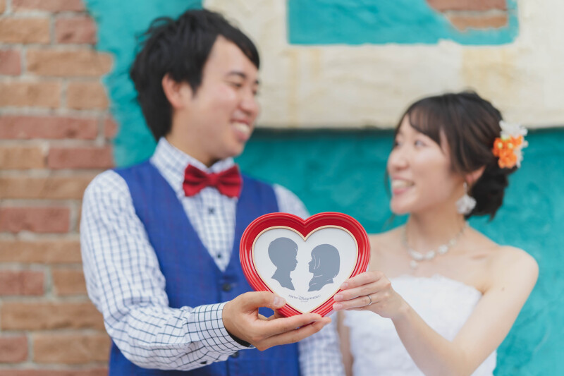 おふたりのイラストと