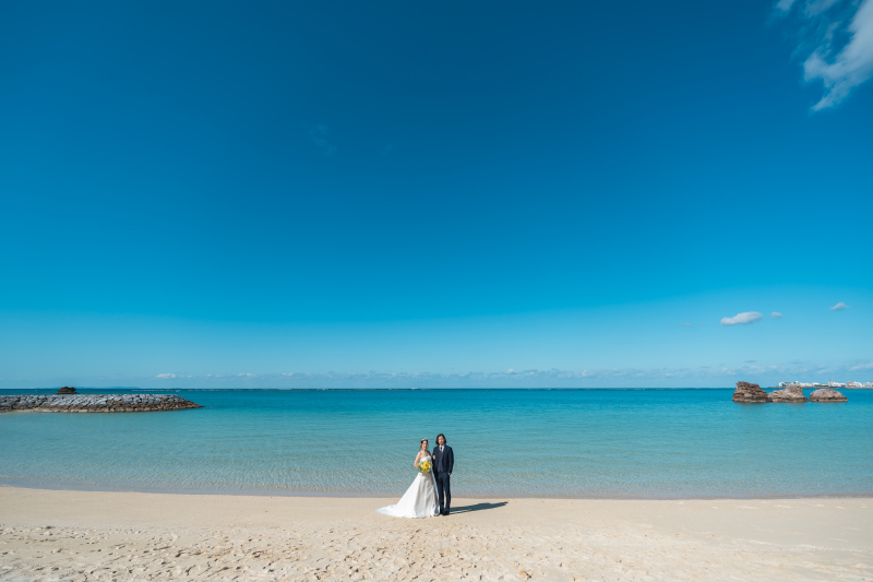 青い空と青い海