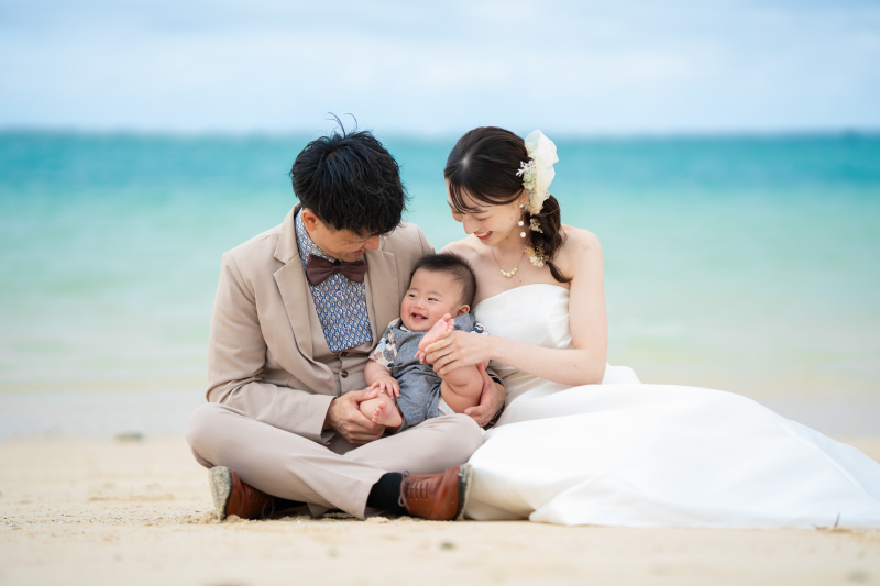 お子様とビーチで一緒に・・♡