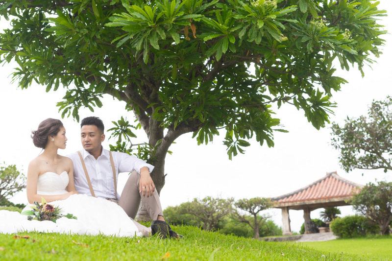 緑の中で・・・。