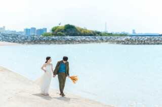 ビーチでフォトウェディング♪