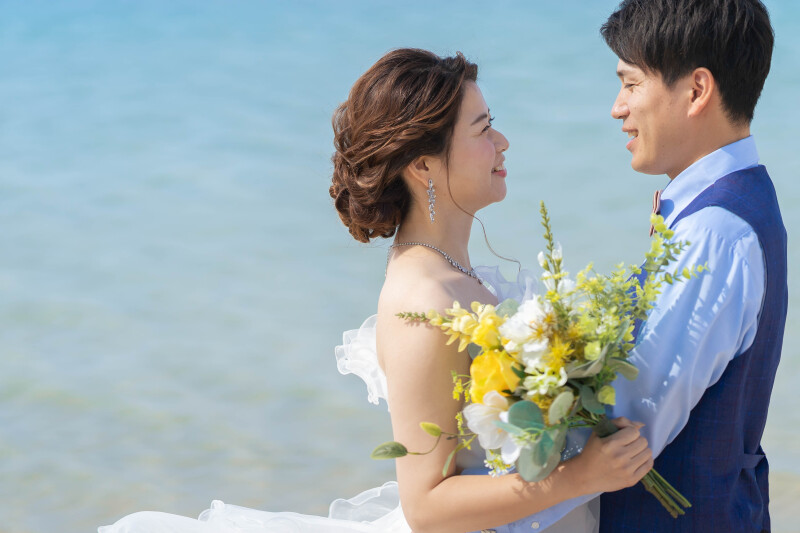 向き合いショット