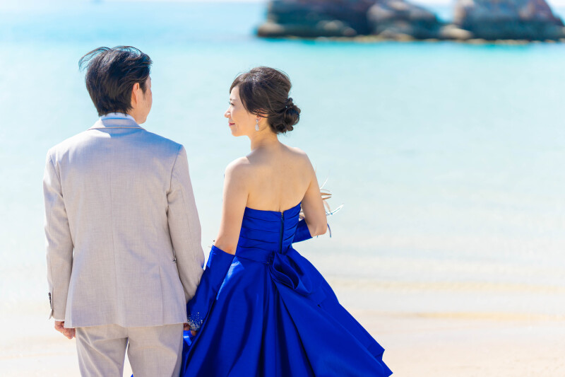 アラハビーチで青い海とサンセット!