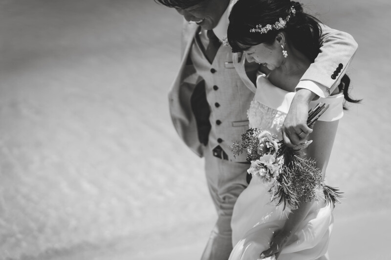 沖縄の海で残す