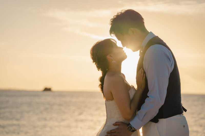 日も沈みはじめ