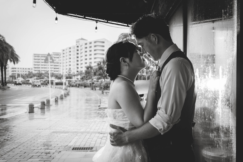 ストロボを当てて