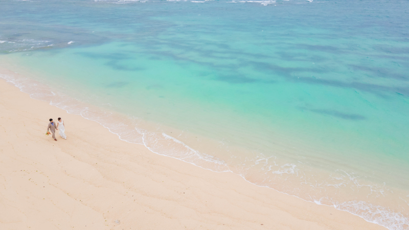 ドローン撮影可能！読谷村のビーチ