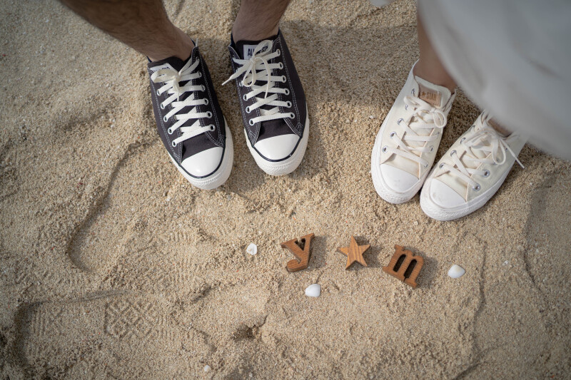 お揃いのコンバース