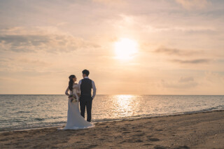東南植物楽園とビーチサンセット