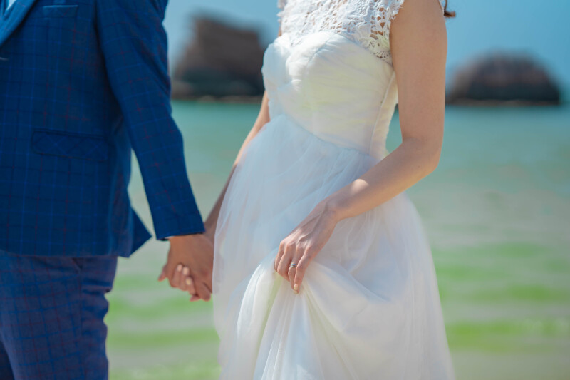 レンタルと持ち込みドレス両方で。