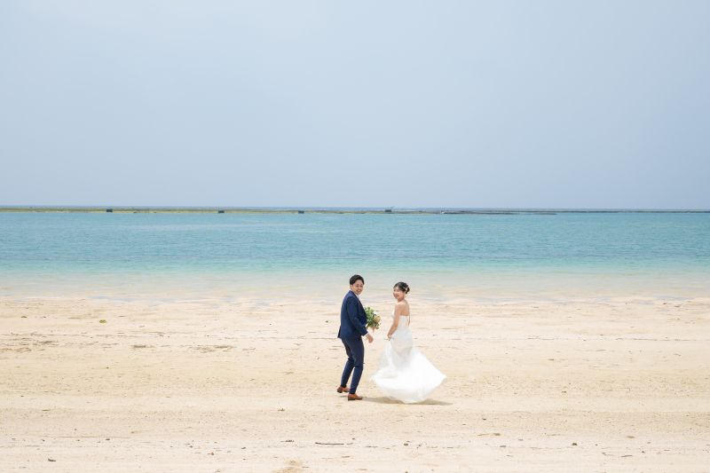 ラッキープランでビーチ撮影スタート！