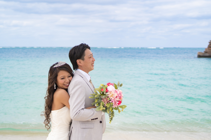 後ろからハグ♡